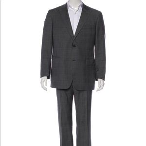 Gucci glen plaid wool suit size 46